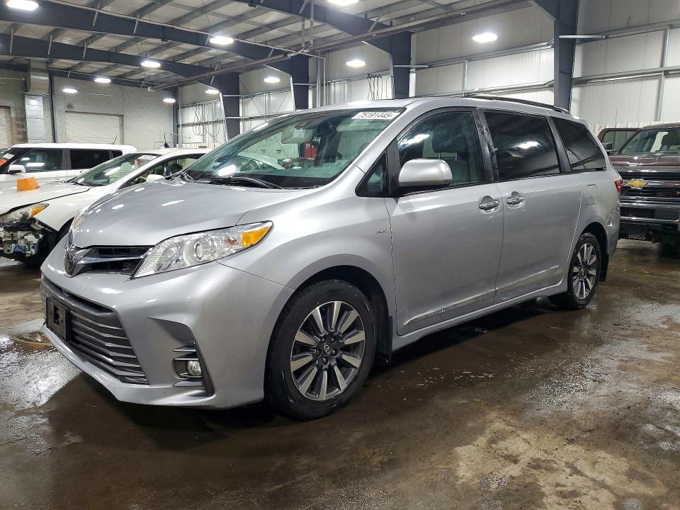 2018 Toyota Sienna VIN 5TDDZ3DC0JS203837 COPART salvage auction — REAR END, MN - CERT OF TITLE-SALVAGE, sold $4,300 on 2026-07-28 (photo 1)