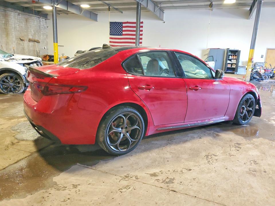 2018 Alfa romeo Giulia VIN ZARFAEENXJ7567615 COPART salvage auction — FRONT END, Pa - Certificate Of Salvage, sold $2,350 on 2026-07-15 (photo 3)