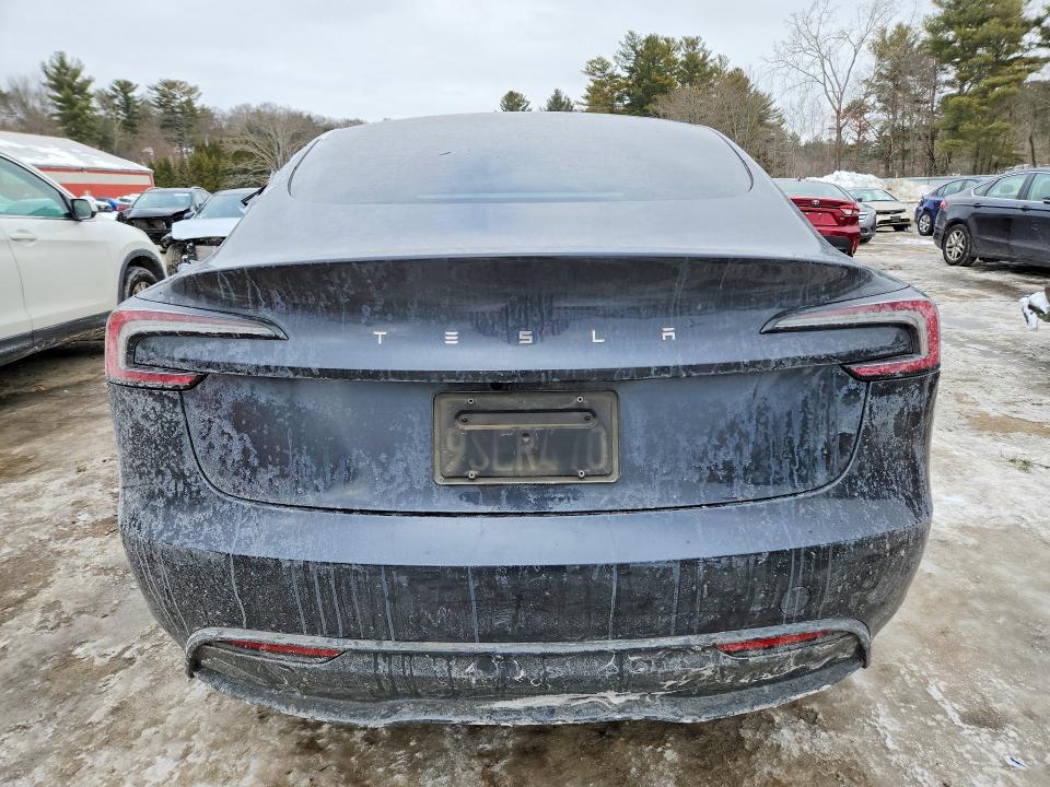 2025 Tesla Model 3 VIN 5YJ3E1EA1SF937899 COPART salvage auction — SIDE, Ca - Salvage Certificate, sold $6,400 on 2026-07-30 (photo 6)
