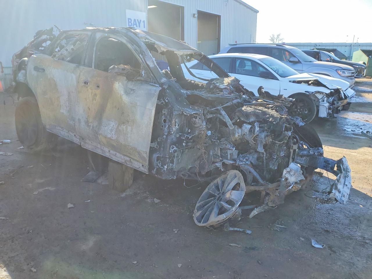 2021 Jaguar F-Pace VIN SADCJ2EX4MA668982 COPART salvage auction — Burn Engine, IL - JUNKING CERT OF A VEHICLE, sold $250 on 2026-07-07 (photo 4)