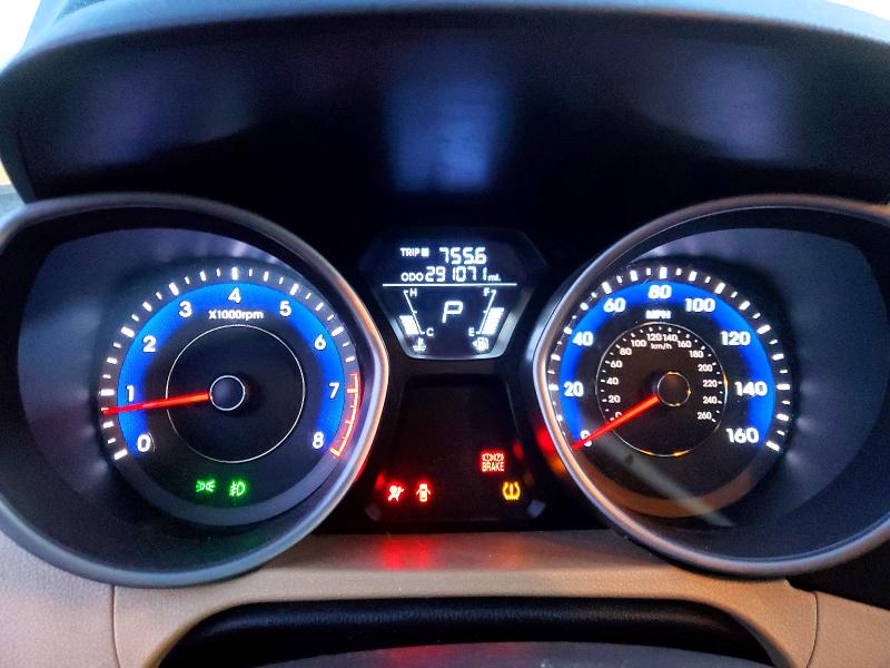 2012 Hyundai Elantra VIN KMHDH4AE4CU363339 COPART salvage auction — REAR END, Id - Salvage Certificate Of Title, sold $600 on 2026-07-16 (photo 9)