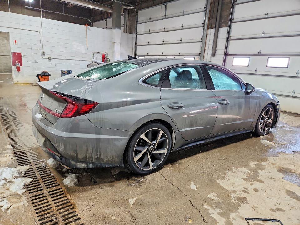 2022 Hyundai Sonata VIN 5NPEJ4J24NH141805 COPART salvage auction — FRONT END, MN - CERT OF TITLE-SALVAGE, sold $625 on 2026-07-28 (photo 3)