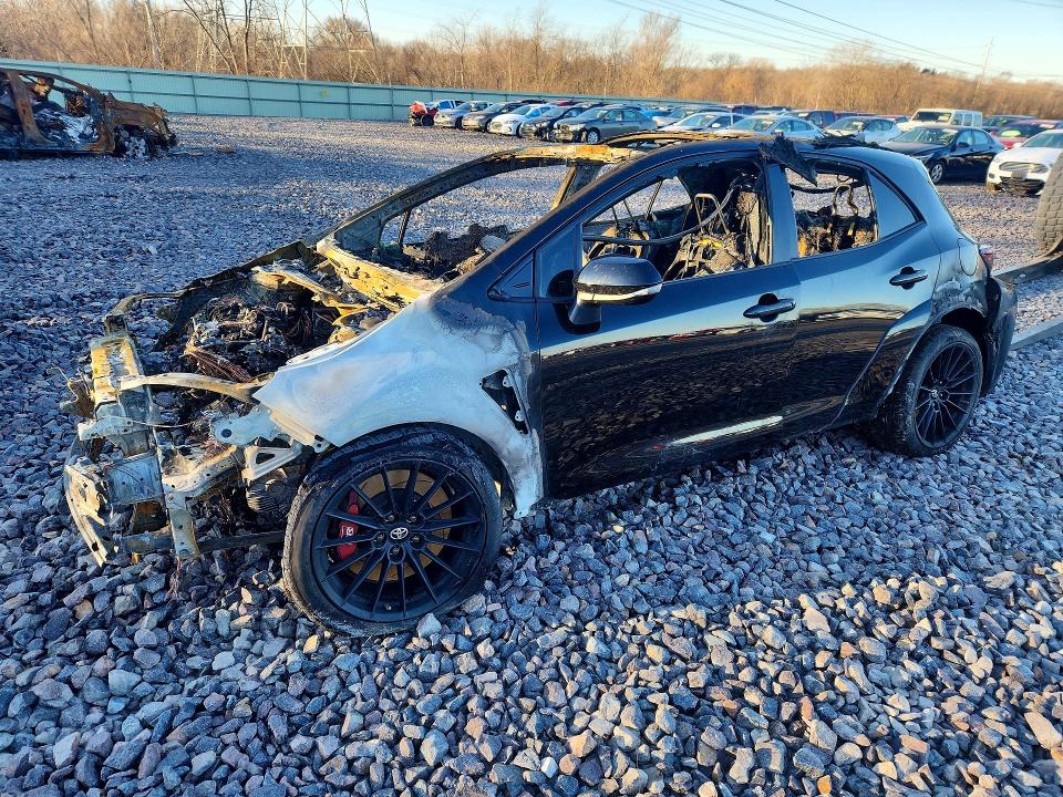 2025 Toyota Gr corolla VIN JTNABAAE7SA018311 COPART salvage auction — BURN, IL - SALVAGE CERTIFICATE, sold $175 on 2026-07-27 (photo 1)