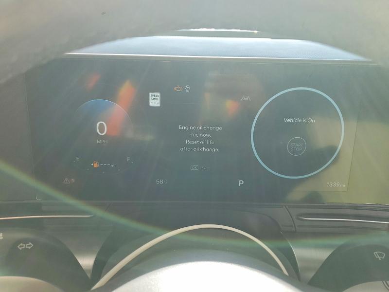 2025 Hyundai Kona VIN KM8HCCAB2SU322416 COPART salvage auction — FRONT END, In - Certificate Of Title, sold $9,400 on 2026-07-27 (photo 9)