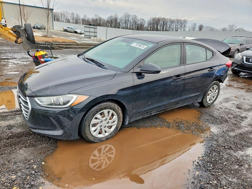 2017 Hyundai Elantra VIN KMHD74LF3HU431744 COPART salvage auction — REAR END, Md - Cert Of Salvage > 75% Damage, sold $1,650 on 2026-07-17 (photo 1)