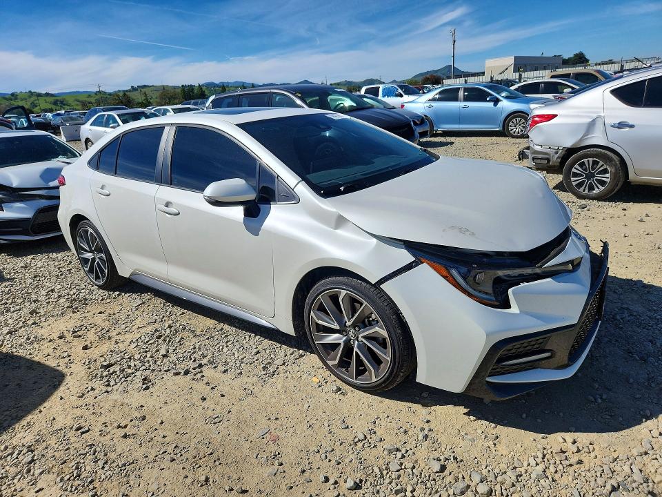 2021 Toyota Corolla VIN 5YFT4MCE3MP066103 COPART salvage auction — FRONT END, Ca - Salvage Certificate, sold $8,400 on 2026-07-09 (photo 4)