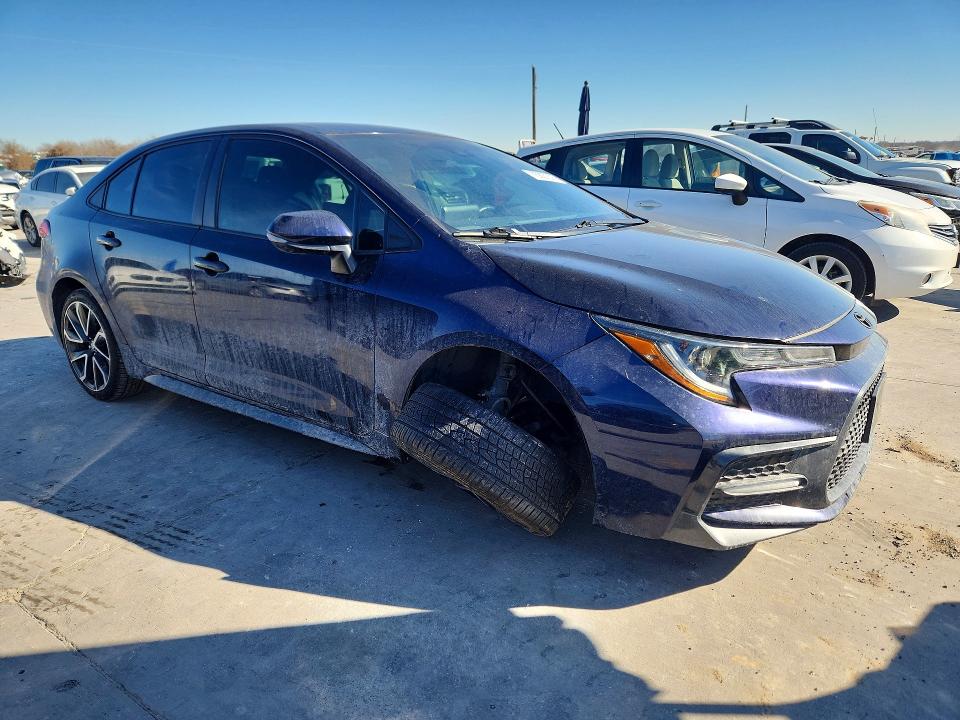 2021 Toyota Corolla VIN 5YFS4MCE3MP086833 COPART salvage auction — UNDERCARRIAGE, Tx - Salvage Vehicle Title, sold $325 on 2026-07-20 (photo 4)