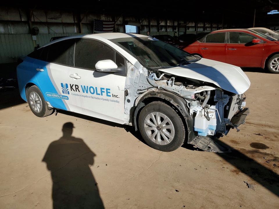 2021 Toyota Prius VIN JTDKAMFU5M3151640 COPART salvage auction — FRONT END, Az - Cert Of Title - Salvage, sold $7,000 on 2026-07-13 (photo 4)