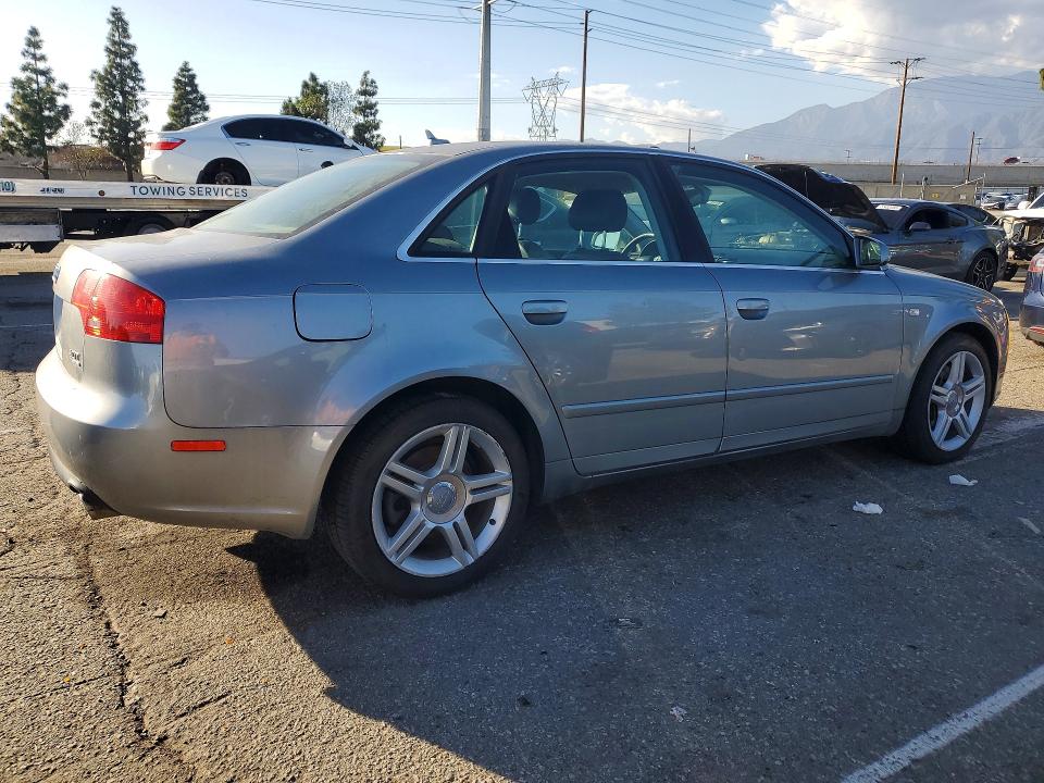 2007 Audi A4 VIN WAUDF78E27A032295 COPART salvage auction — MECHANICAL, Wa - Dis/Dlr/Exp Only Clean Title (P), sold $350 on 2026-07-07 (photo 3)