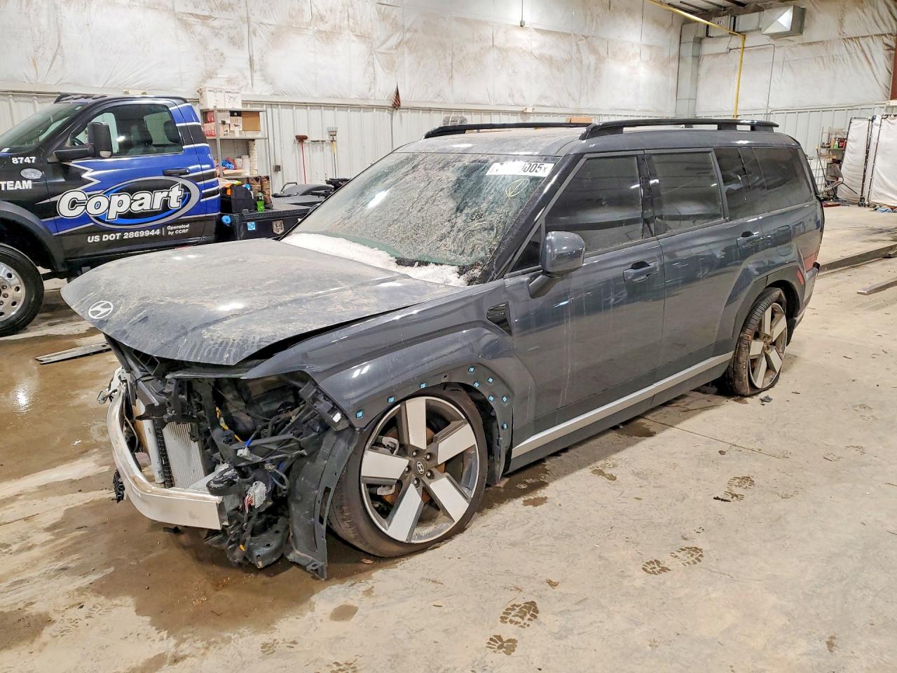 2025 Hyundai Santa Fe VIN 5NMP4DGL7SH129138 COPART salvage auction — Front End, WI - JUNKED VEHICLE BILL OF SALE, sold $4,900 on 2026-07-01 (photo 1)