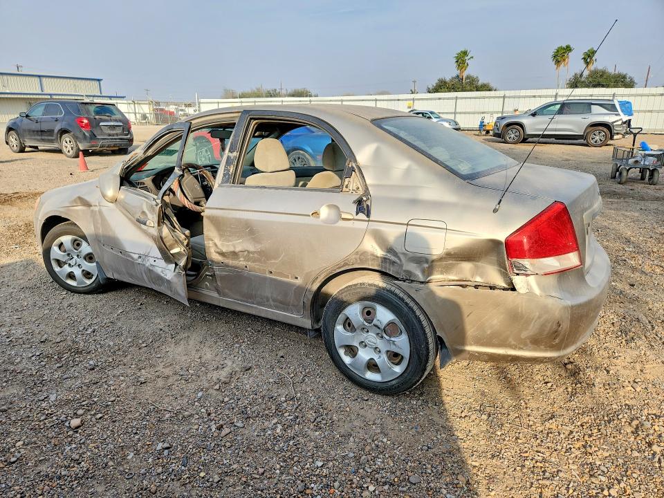 2007 Kia Spectra VIN KNAFE121575434528 COPART salvage auction — SIDE, Tx - Salvage Vehicle Title, sold $475 on 2026-07-08 (photo 2)