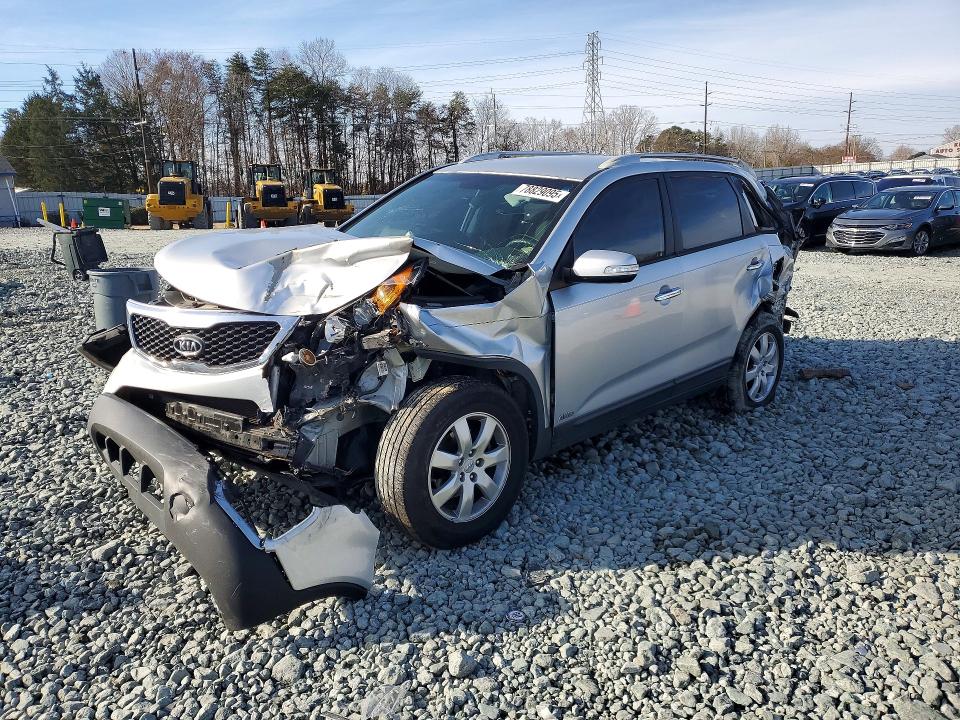 2012 Kia Sorento VIN 5XYKTDA2XCG287613 COPART salvage auction — FRONT END, Nc - Bill Of Sale, sold $150 on 2026-07-08 (photo 1)