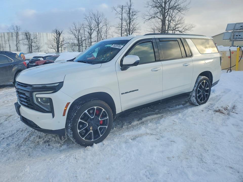 2025 Chevrolet Suburban VIN 1GNS6ERLXSR271347 COPART salvage auction — Water/Flood, NY - MV907A-FLOOD SALVAGE, sold $53,500 on 2026-04-27 (photo 1)