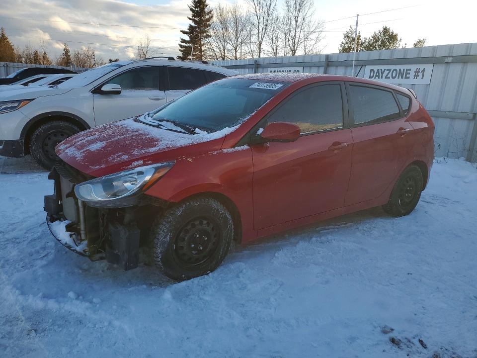 2014 Hyundai Accent VIN KMHCT5AE8EU166371 COPART salvage auction — FRONT END, Other, sold $625 on 2026-07-16 (photo 1)
