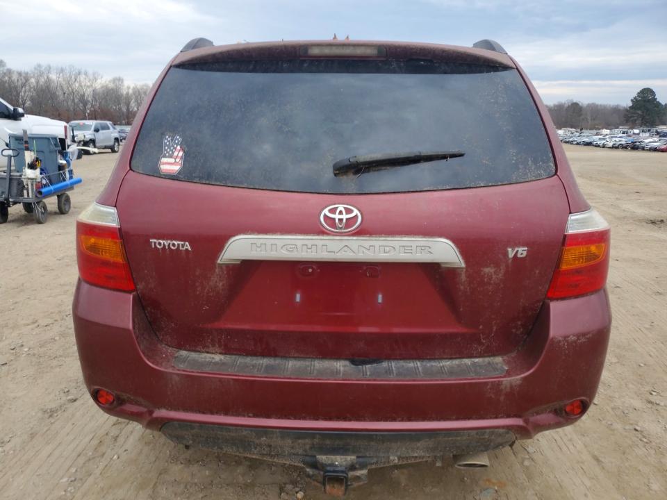 2008 Toyota Highlander VIN JTEDS41A382060778 COPART salvage auction — MINOR DENT/SCRATCHES, Fl - Certificate Of Title, sold $1,800 on 2026-07-19 (photo 6)