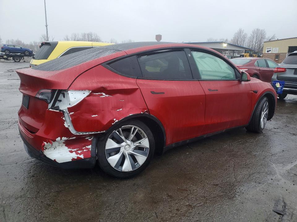 2021 Tesla Model y VIN 5YJYGDEEXMF073278 COPART salvage auction — REAR END, Nj - Cert Of Title-Salvage, sold $8,300 on 2026-07-08 (photo 3)