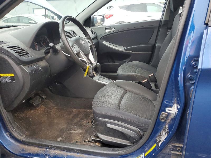 2016 Hyundai Accent VIN KMHCT5AE4GU255552 COPART salvage auction — REAR END, Salvage Title, sold $450 on 2026-07-27 (photo 7)