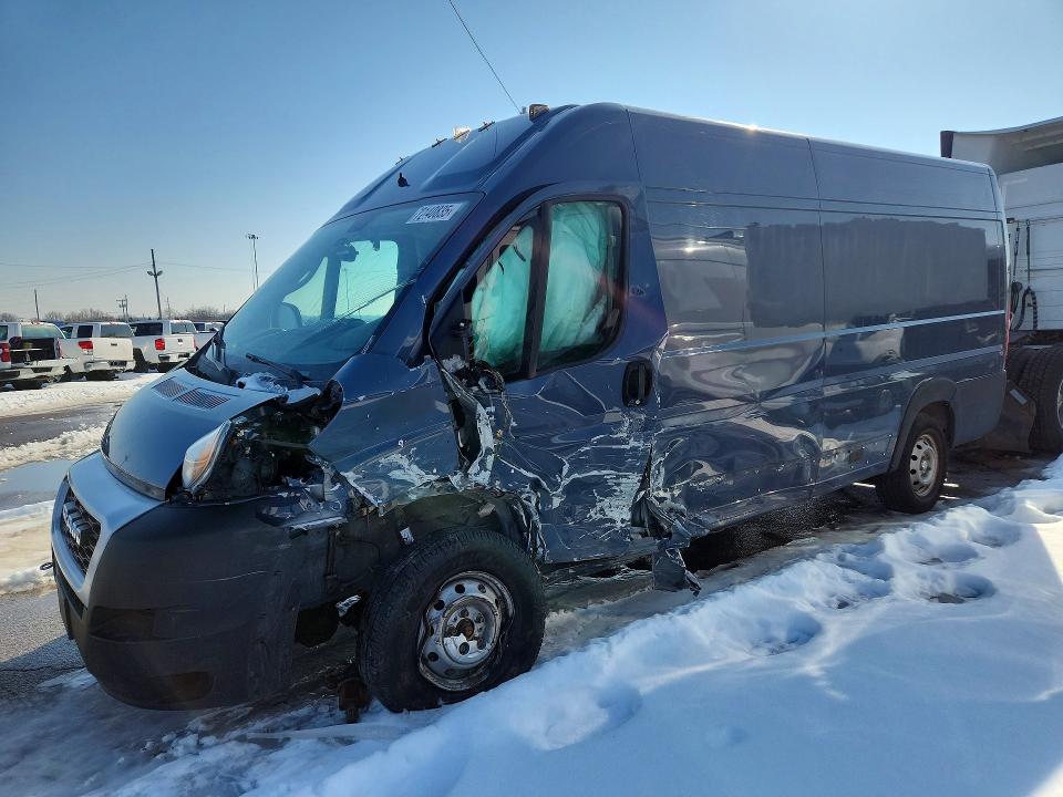 2021 Ram Promaster 3500 VIN 3C6FRVJG5ME500877 COPART salvage auction — FRONT END, Oh - Cert Of Title-Salvage, sold $3,050 on 2026-07-08 (photo 1)