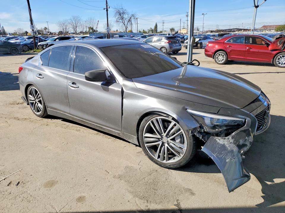 2015 Infiniti Q50 VIN JN1BV7AP3FM346062 COPART salvage auction — FRONT END, Ca - Salvage Certificate, sold $3,400 on 2026-07-13 (photo 4)