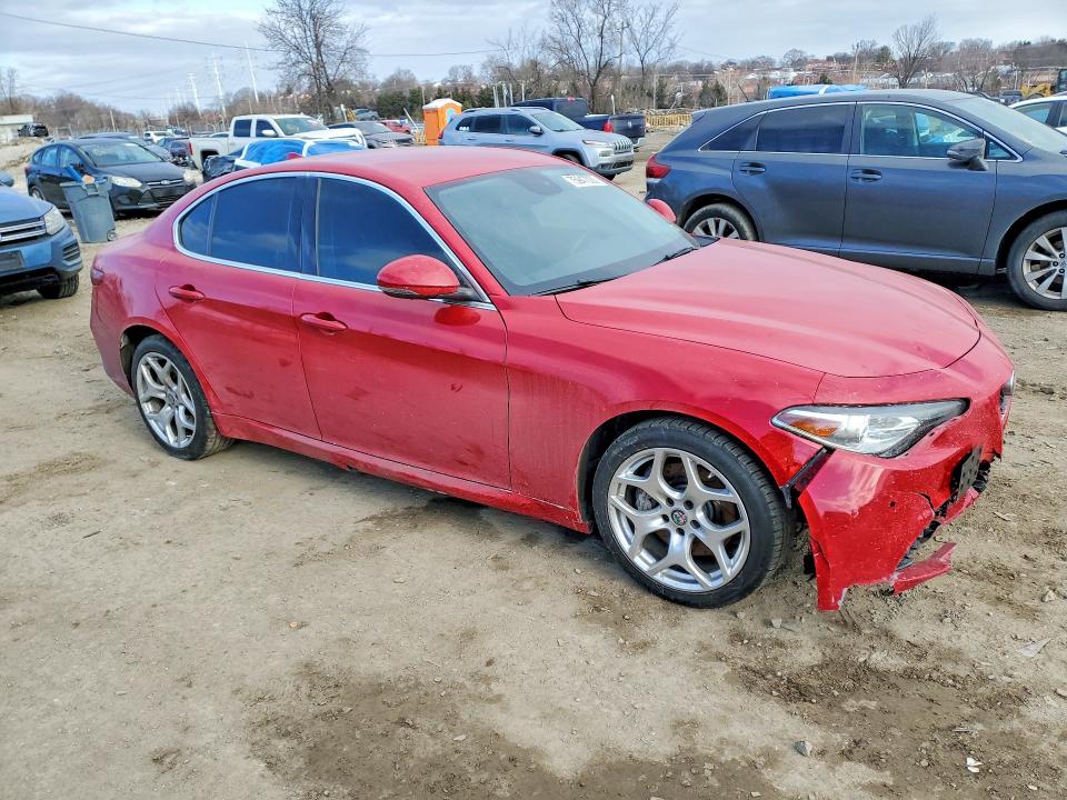 2019 Alfa romeo Giulia VIN ZARFANBN0K7622157 COPART salvage auction — FRONT END, Id - Salvage Certificate Of Title, sold $2,800 on 2026-07-07 (photo 4)