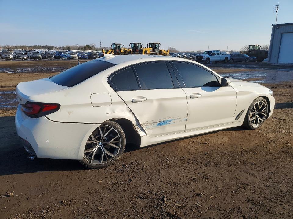 2021 BMW 5er VIN WBA13BJ08MWX02900 COPART salvage auction — SIDE, MD - CERT OF SALVAGE > 75% DAMAGE, sold $13,600 on 2026-07-10 (photo 3)