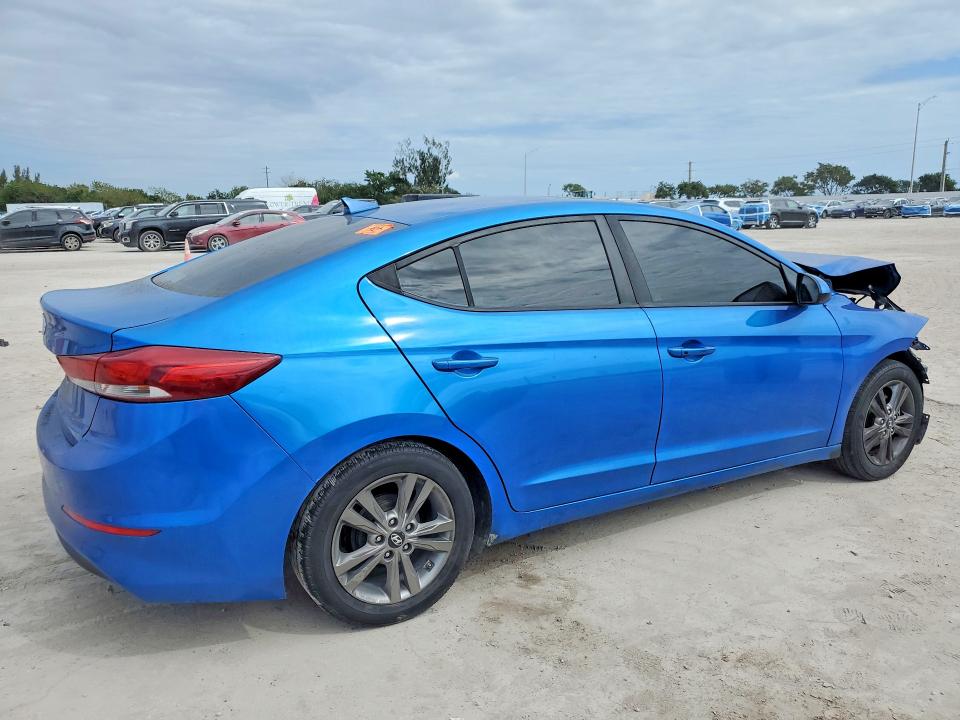 2017 Hyundai Elantra VIN KMHD84LF2HU407013 COPART salvage auction — FRONT END, Fl - Certificate Of Destruction, sold $1,300 on 2026-07-06 (photo 3)