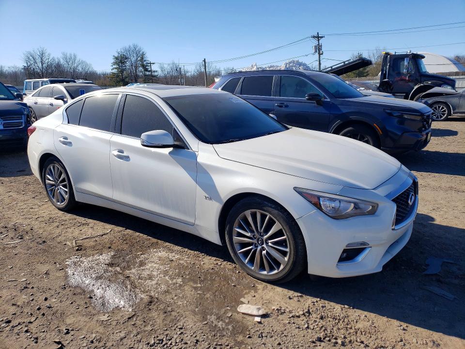 2018 Infiniti Q50 VIN JN1EV7AR7JM445751 COPART salvage auction — MINOR DENT/SCRATCHES, Nj - Cert Of Title-Salvage, sold $6,500 on 2026-07-10 (photo 4)