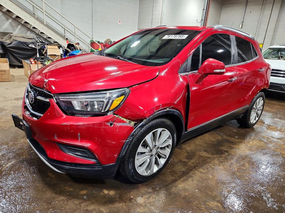 2018 Buick Encore VIN KL4CJASBXJB515389 COPART salvage auction — FRONT END, Md - Cert Of Salvage > 75% Damage, sold $500 on 2026-07-28 (photo 1)