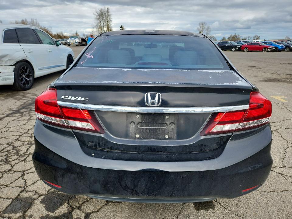 2013 Honda Civic VIN 2HGFB2F58DH501367 COPART salvage auction — FRONT END, Or - Lien Papers Salvage, sold $150 on 2026-06-29 (photo 6)