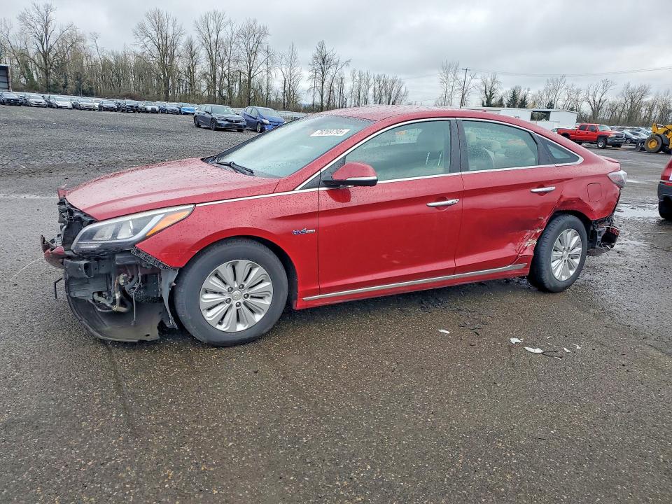 2016 Hyundai Sonata VIN KMHE24L10GA012239 COPART salvage auction — FRONT END, Or - Lien Papers Salvage, sold $725 on 2026-07-20 (photo 1)