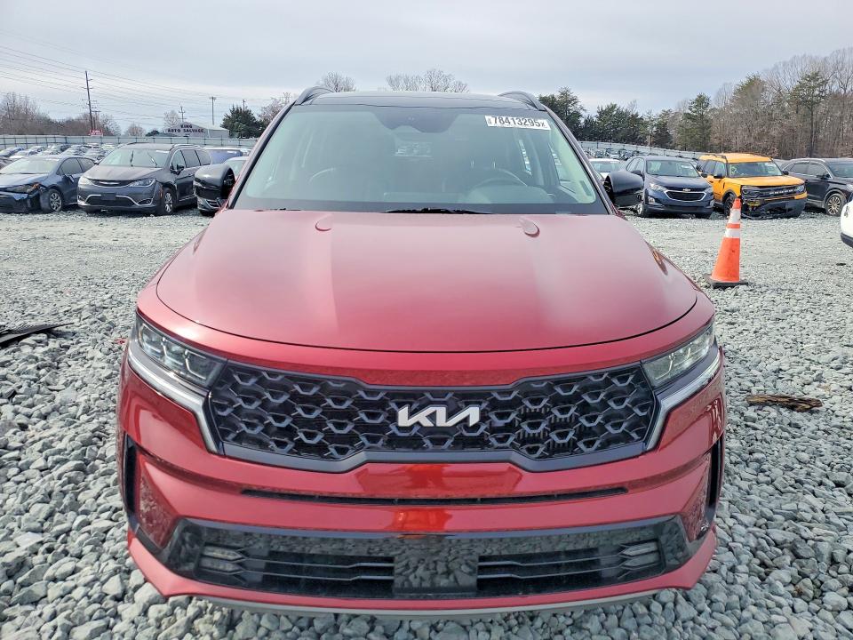 2023 Kia Sorento VIN 5XYRK4LF2PG198836 COPART salvage auction — FRONT END, Nc - Salvage Certificate Of Title, sold $10,600 on 2026-07-15 (photo 5)