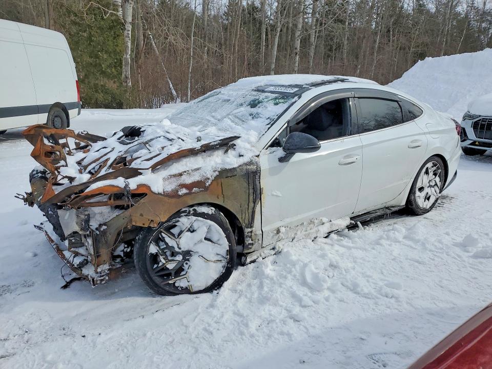 2021 Hyundai Sonata VIN 5NPEK4JC6MH099593 COPART salvage auction — Burn Engine, ON - NO TITLE AVAILABLE, sold $1,300 on 2026-07-14 (photo 1)