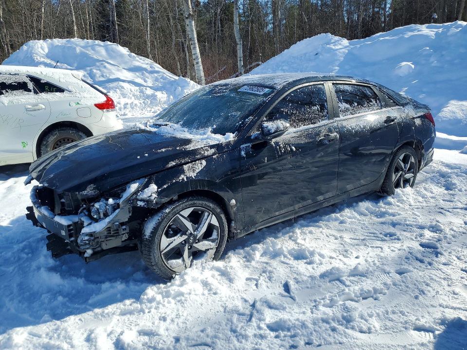 2021 Hyundai Elantra VIN KMHLN4AG2MU100581 COPART salvage auction — FRONT END, On - Permit Salvage, sold $200 on 2026-07-21 (photo 1)
