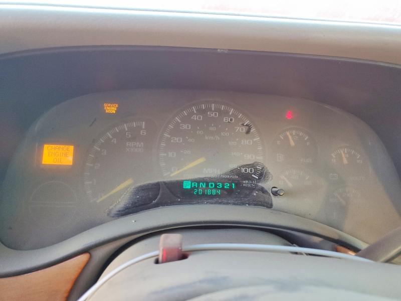 2001 Gmc Yukon VIN 1GKEC13T61J192744 COPART salvage auction — REAR END, Id - Salvage Certificate Of Title, sold $400 on 2026-08-26 (photo 9)