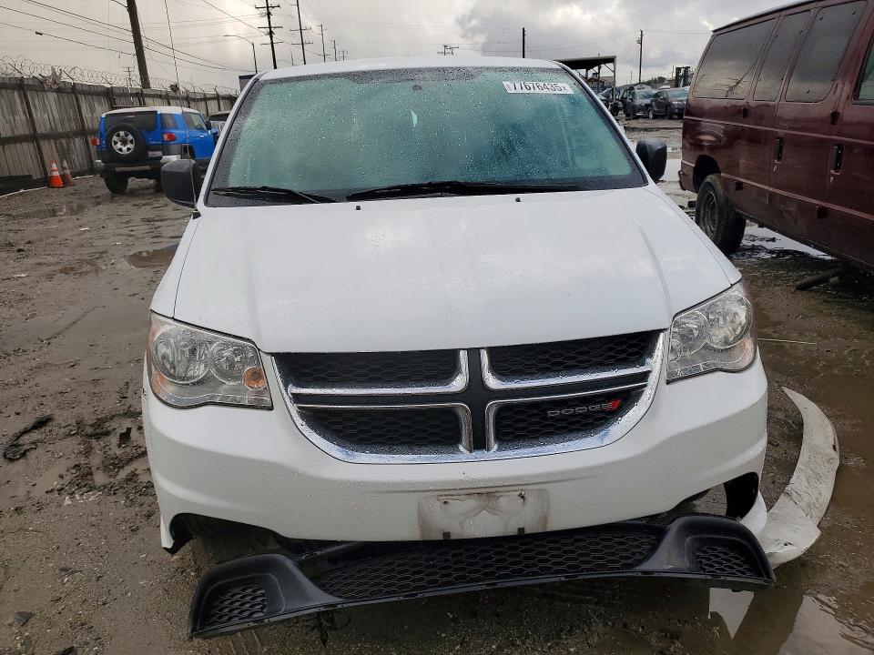 2018 Dodge Grand caravan VIN 2C4RDGBG5JR137957 COPART salvage auction — FRONT END, Ca - Salvage Certificate, sold $950 on 2026-07-09 (photo 5)