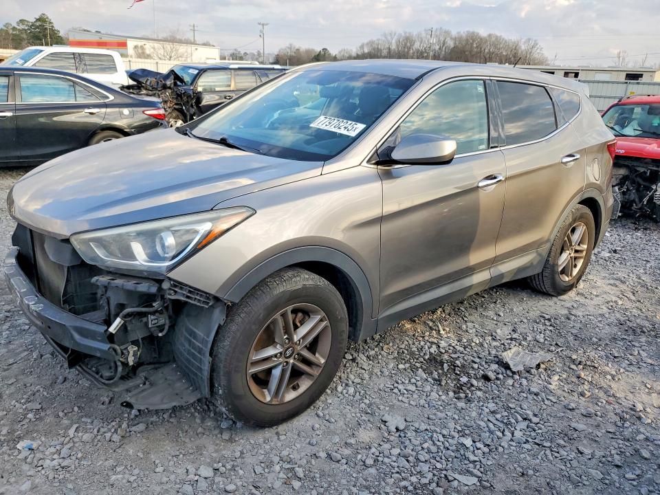 2018 Hyundai Santa fe VIN 5XYZT3LB4JG567840 COPART salvage auction — FRONT END, Al - Cert Of Title-Salvage Title, sold $100 on 2026-07-16 (photo 1)