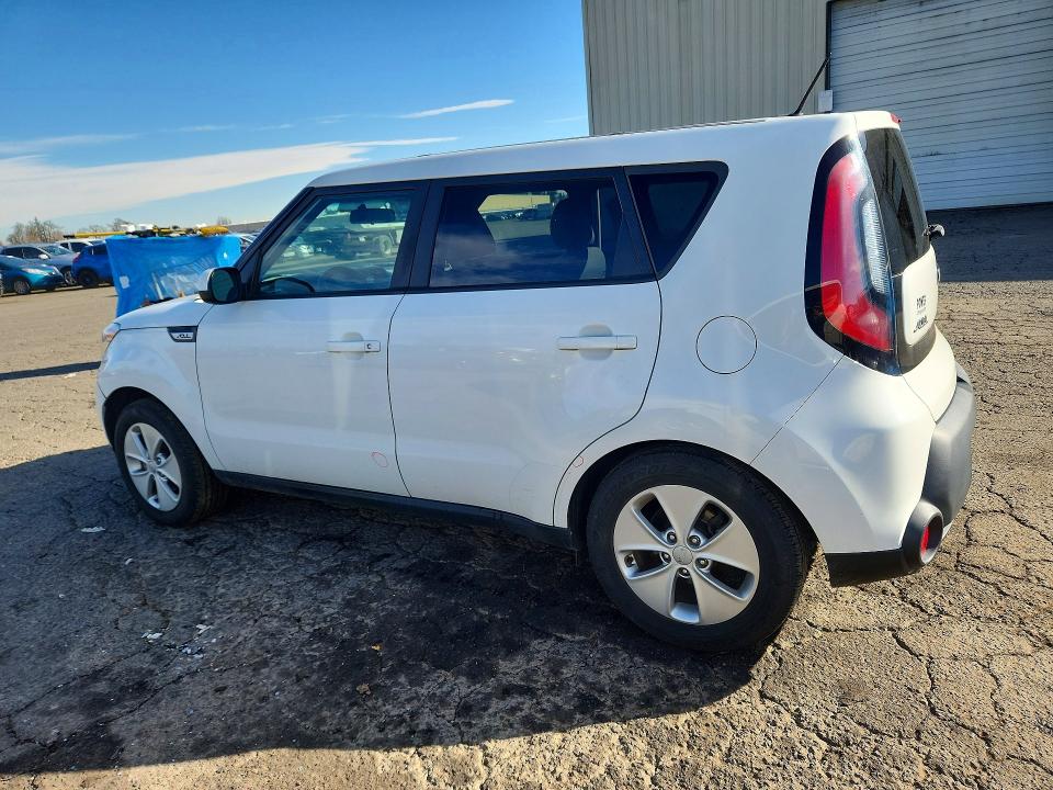 2016 Kia Soul VIN KNDJN2A24G7357796 COPART salvage auction — REAR END, Or - Salvage Title Certificate, sold $1,400 on 2026-07-06 (photo 2)