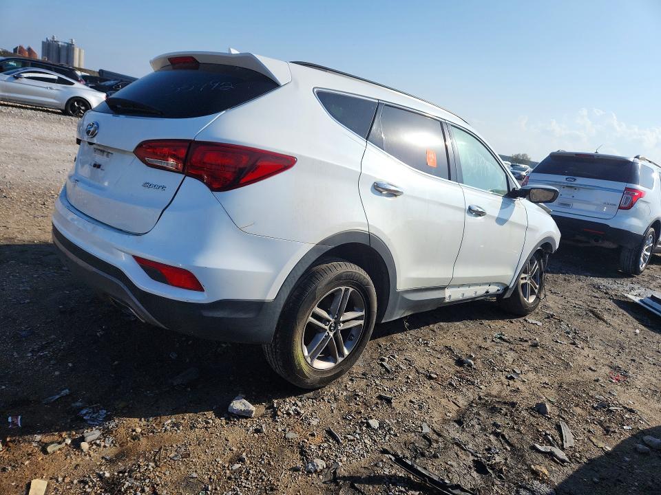 2017 Hyundai Santa fe VIN 5XYZU3LB7HG396010 COPART salvage auction — FRONT END, La - Certificate Of Title, sold $70 on 2026-07-29 (photo 3)