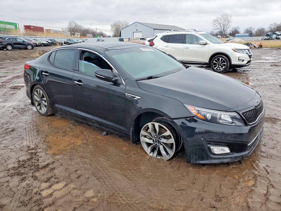 2015 Kia Optima VIN 5XXGR4A69FG384642 COPART salvage auction — MECHANICAL, Oh - Certificate Of Title, sold $925 on 2026-07-23 (photo 4)