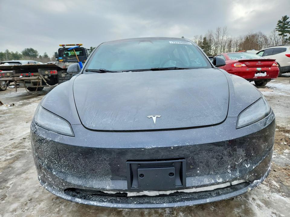 2025 Tesla Model 3 VIN 5YJ3E1EA1SF937899 COPART salvage auction — SIDE, Ca - Salvage Certificate, sold $6,400 on 2026-07-30 (photo 5)