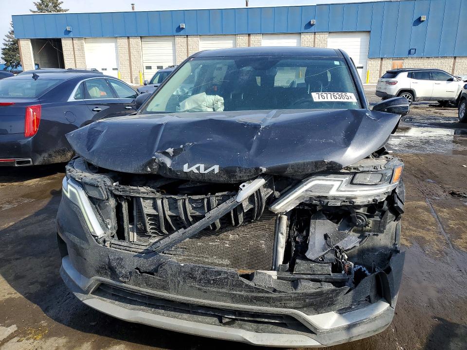 2022 Kia Carnival VIN KNDNB4H36N6130925 COPART salvage auction — FRONT END, Oh - Cert Of Title-Salvage, sold $300 on 2026-07-28 (photo 5)