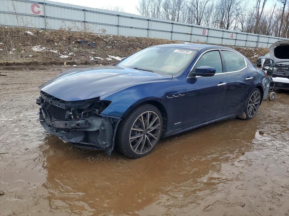2019 Maserati Ghibli VIN ZAM57YTS8K1321998 COPART salvage auction — FRONT END, Mi - Certificate Of Title, sold $2,200 on 2026-07-22 (photo 1)