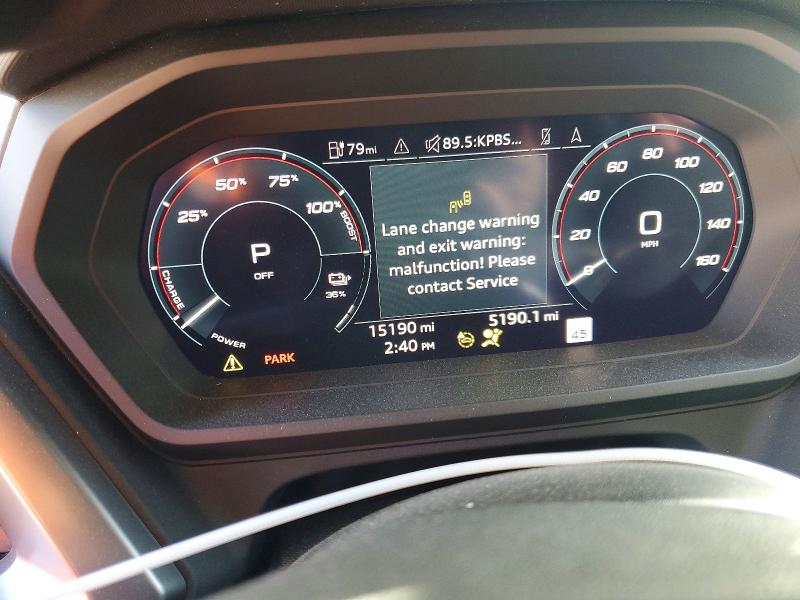 2024 Audi Q4 e-tron VIN WA1L2BFZ5RP023085 COPART salvage auction — SIDE, CA - SALVAGE CERTIFICATE, sold $14,100 on 2026-07-31 (photo 9)