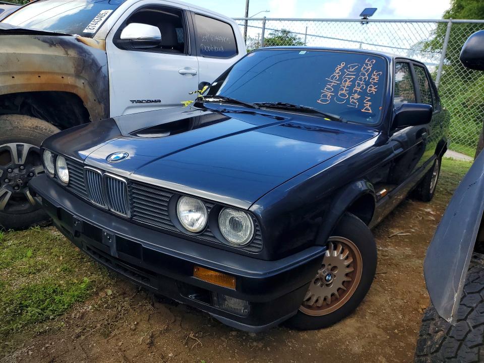 1989 BMW 3 series VIN WBAAD21060AF63647 COPART salvage auction — BURN, Gu - Salvage Certificate, sold $475 on 2026-07-27 (photo 1)