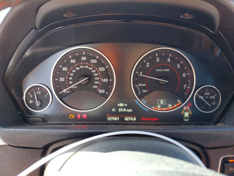 2016 BMW 3er VIN WBA8E9G57GNT82063 COPART salvage auction — FRONT END, Salvage Title, sold $525 on 2026-08-07 (photo 9)