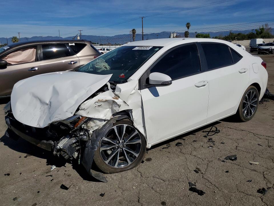 2019 Toyota Corolla VIN 5YFBURHEXKP896334 COPART salvage auction — FRONT END, CA - SALVAGE CERTIFICATE, sold $1,600 on 2026-07-27 (photo 1)