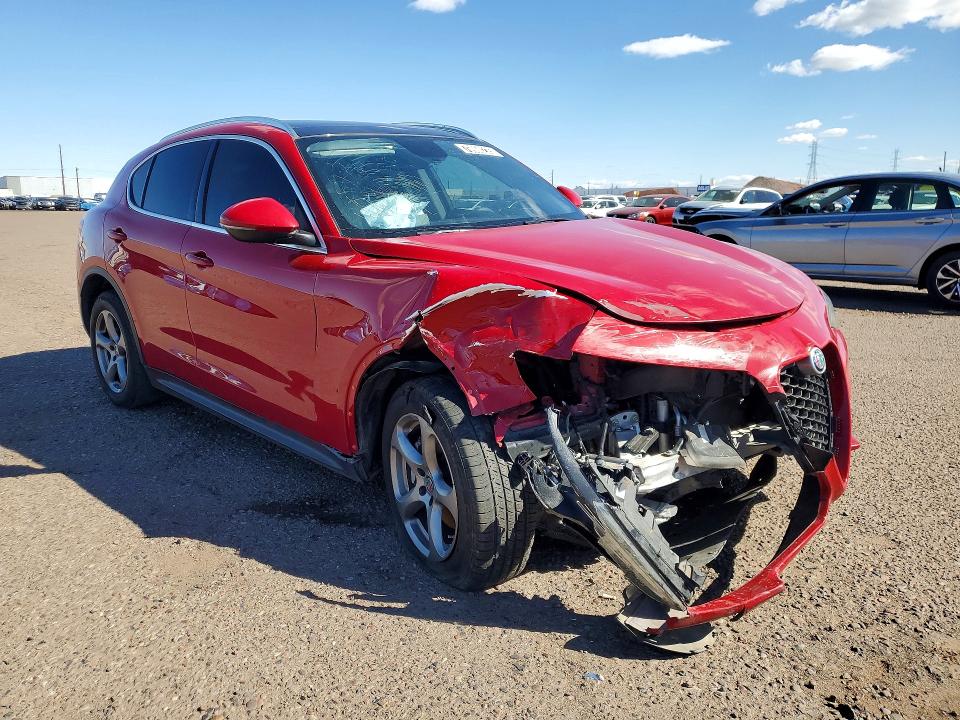 2019 Alfa romeo Stelvio VIN ZASPAKAN2K7C39021 COPART salvage auction — FRONT END, Az - Certificate Of Title, sold $1,500 on 2026-07-28 (photo 4)