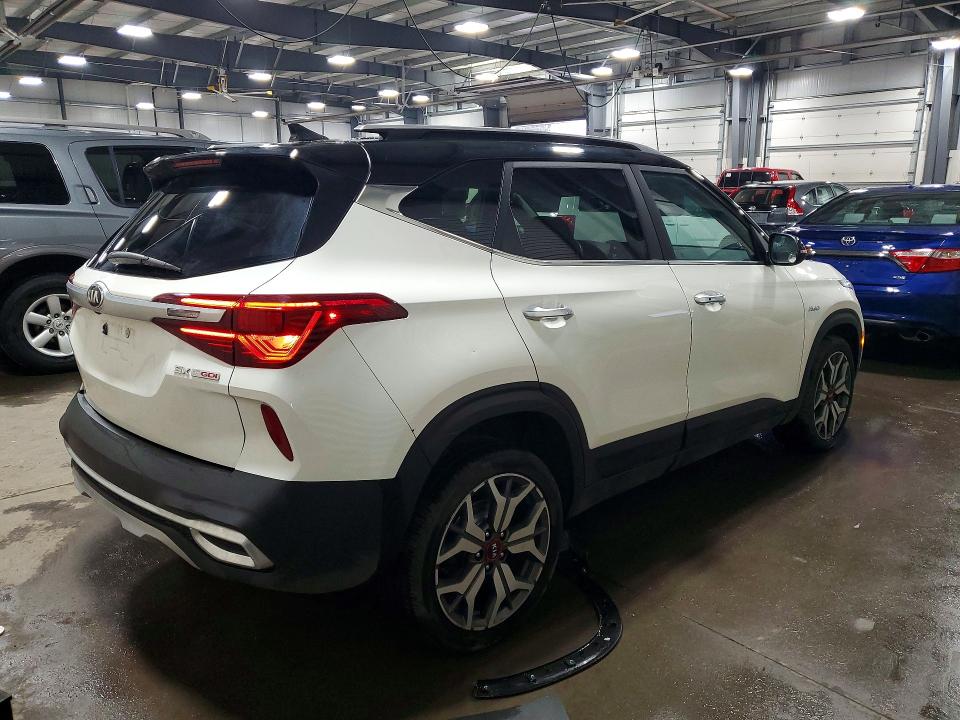 2021 Kia Seltos VIN KNDETCA22M7205508 COPART salvage auction — FRONT END, Mn - Cert Of Title-Salvage, sold $5,300 on 2026-07-02 (photo 3)