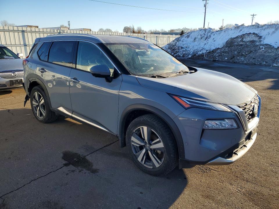 2021 Nissan Rogue VIN JN8AT3DD6MW309649 COPART salvage auction — REAR END, Mn - Cert Of Title-Salvage, sold $9,700 on 2026-07-16 (photo 4)