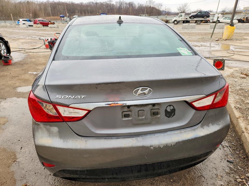 2014 Hyundai Sonata VIN 5NPEB4AC6EH904607 COPART salvage auction — FRONT END, Salvage Title, sold $475 on 2026-08-20 (photo 6)